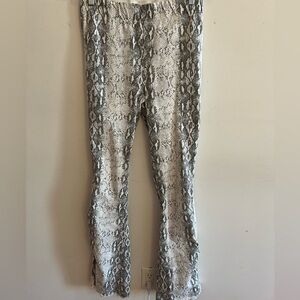 Women’s Snakeskin Flare Pants